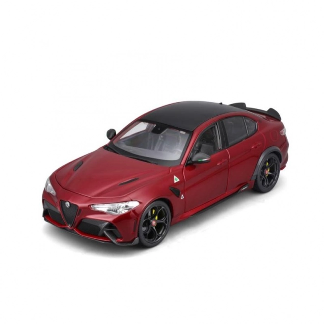 Bburago Alfa Romeo Giulia GTAm fém model, piros