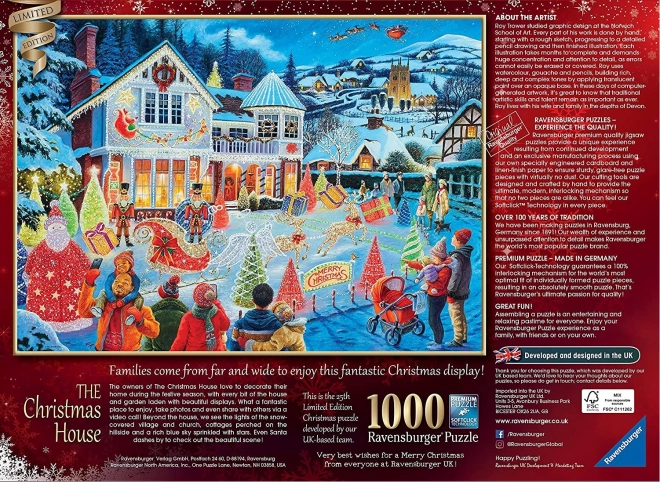 Ravensburger 1000 darabos karácsonyi puzzle