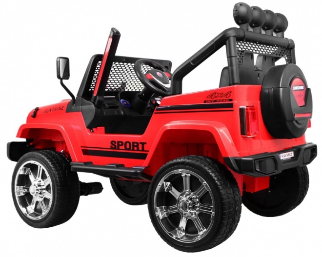 Terepjáró Raptor Drifter Vörös + Távirányító + 4x4 Meghajtás + Tárolóhely + Lassan induló + MP3 LED dióda