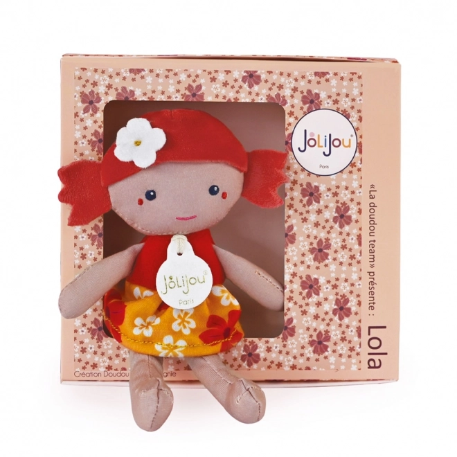 Doudou Jolijou babababa Lola 16 cm piros