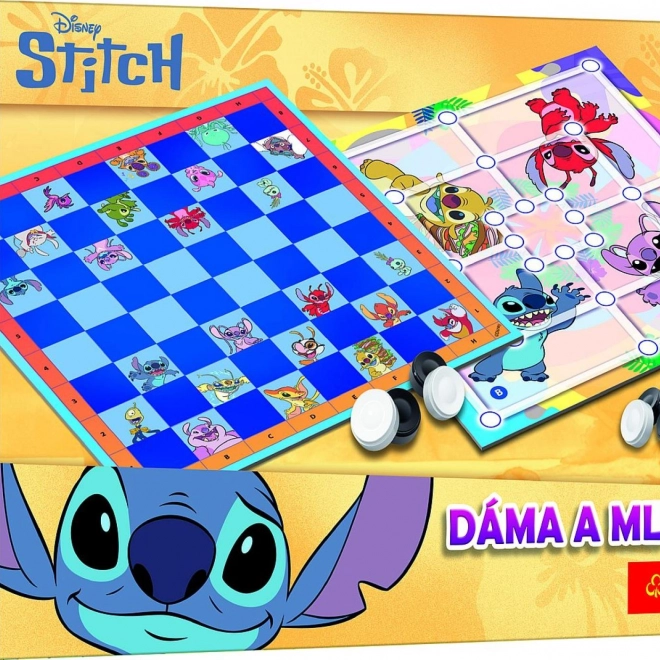 Dáma és Malom Lilo & Stitch társasjáték