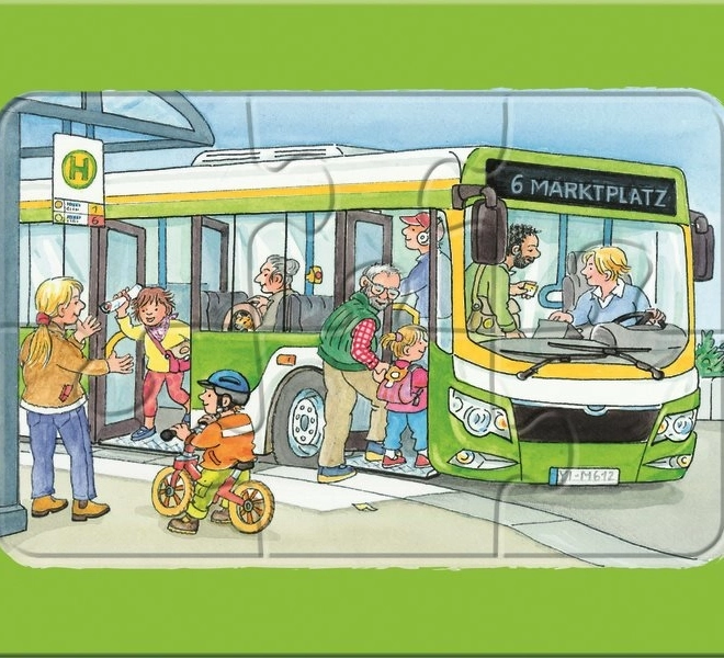 Első puzzle Járművek 3x6 darab