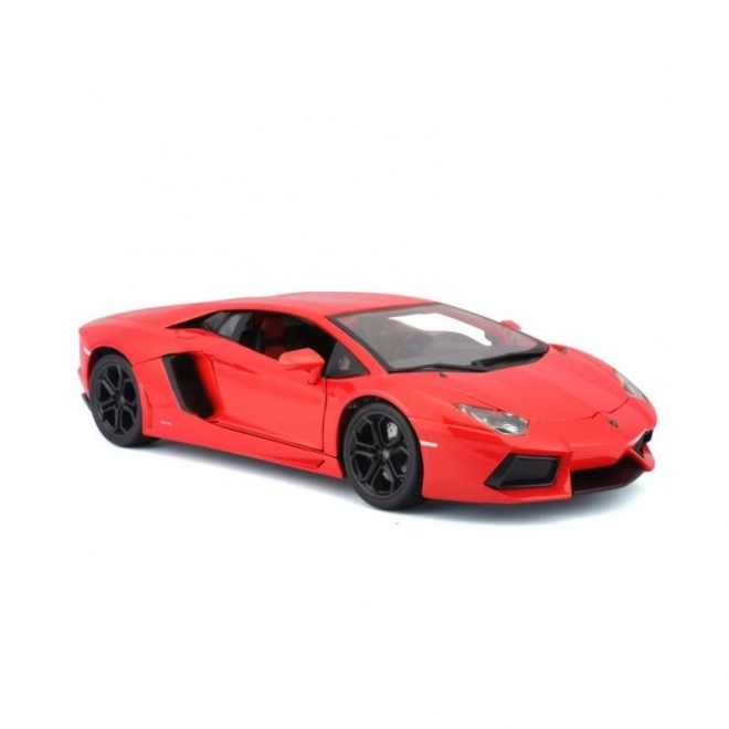 Bburago Lamborghini Aventador LP700-4 fém autó 1:18 méretarányban, narancssárga