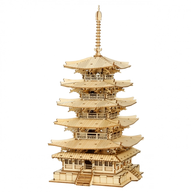 RoboTime fa 3D puzzle ötszintes pagoda