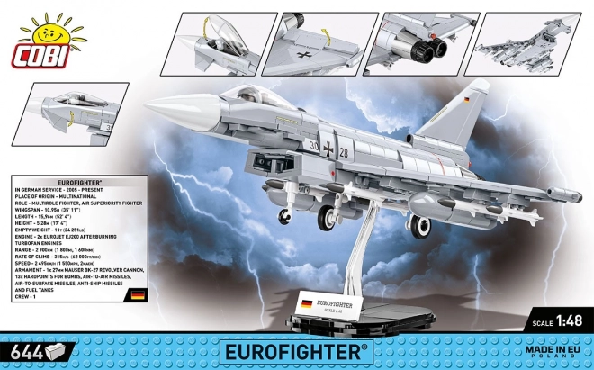 Fegyveres erők Eurofighter Typhoon Németország 1:48 Építőjáték