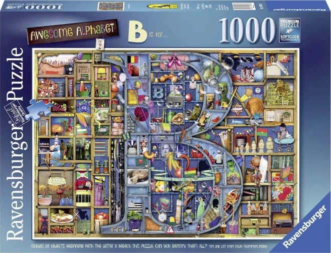 Ravensburger puzzle Csodálatos ábécé - B betű 1000 darabos