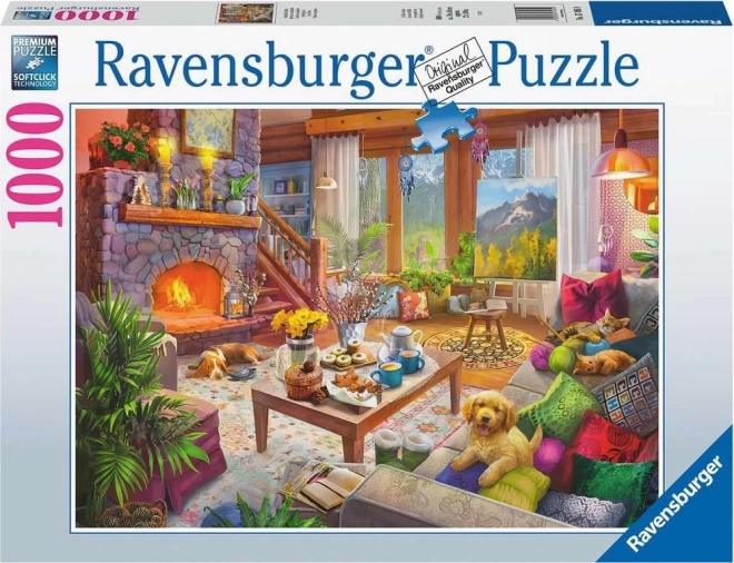 Ravensburger kényelmes kabin puzzle - 1000 darab