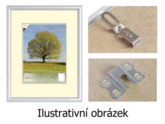 Elegáns ezüst alumínium puzzle keret 70x50cm