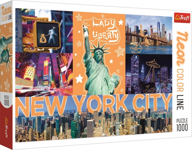 New York Neon Színű Puzzle 1000 Darabos