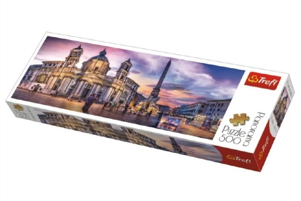 Panoráma puzzle 500 darabos - Piazza Navona Róma