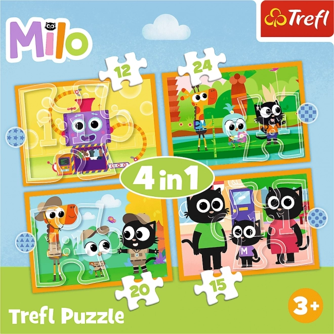 Milo és barátai puzzle készlet gyerekeknek