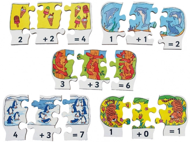 Összeadás fa puzzle készlet - Just Jigsaws