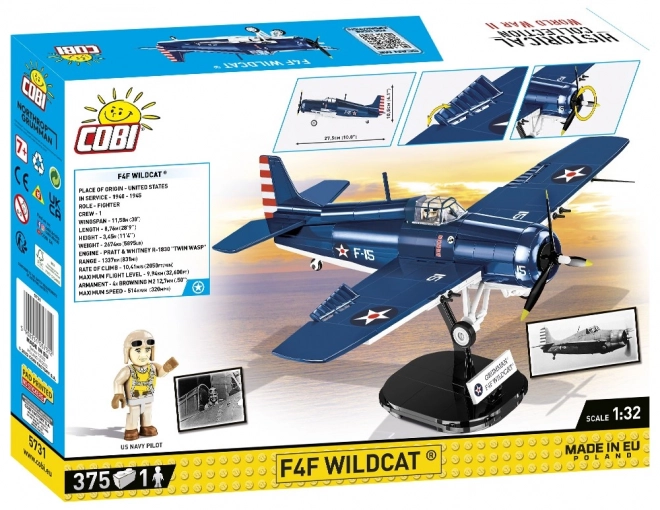 Grumman F4F Wildcat repülőgép modell