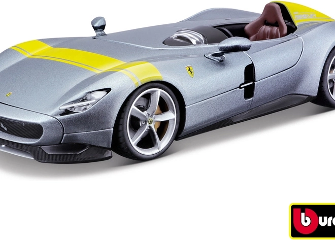 Ferrari Monza SP1 ezüst/kék fém modell 1:24
