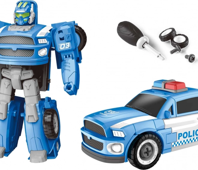 Rendőr autórobot csavarhúzóval 15 cm