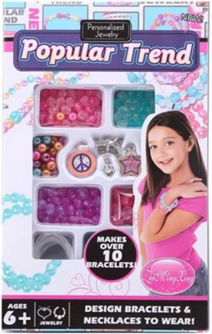 Gyöngyök karkötők készítéséhez medállal DIY készlet