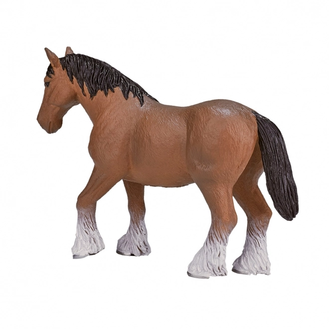 Mojo világosbarna clydesdale ló figura