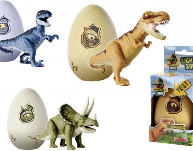 Világító dinoszaurusz figura tojásban
