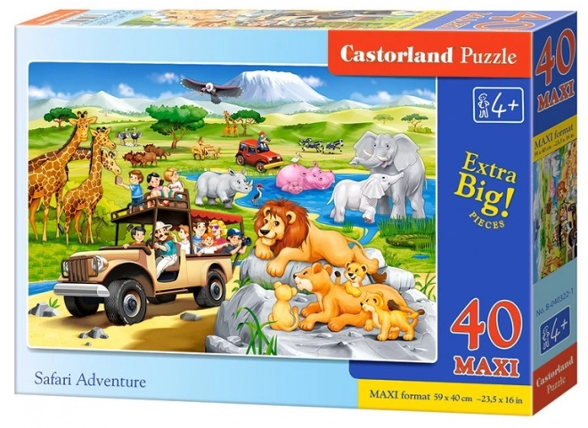 Safari Kaland Maxi Puzzle 40 Darabos - Castorland