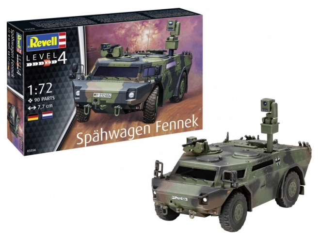 Fennek szállító katonai jármű modell 1/72