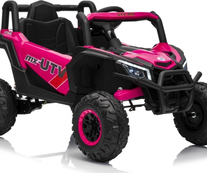 Gyermek elektromos autó Buggy Madman UTV-MX rózsaszín