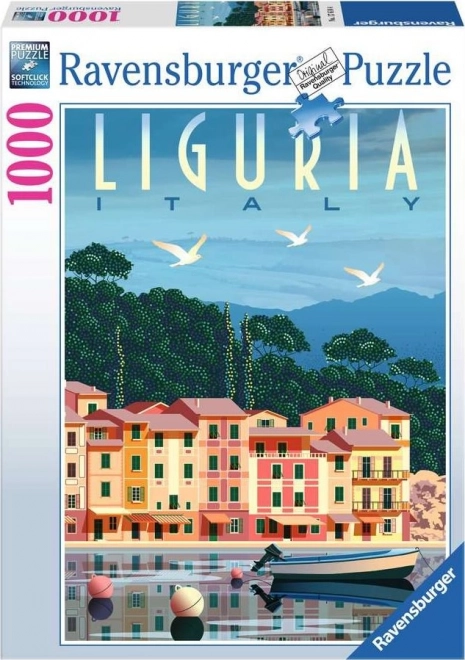 Ravensburger Liguriai képeslap puzzle - 1000 darab