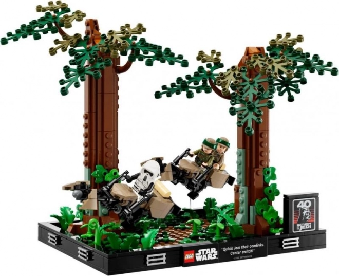 LEGO Star Wars dioráma: üldözés Endor erdeiben