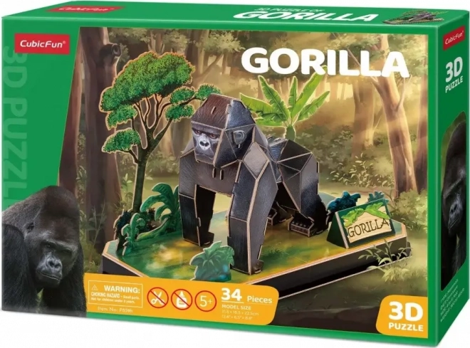 3D Puzzle Állatok - Gorilla