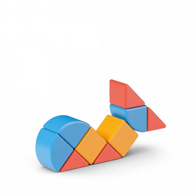 Geomag mágneses építő játék Magicube formák 16 részes