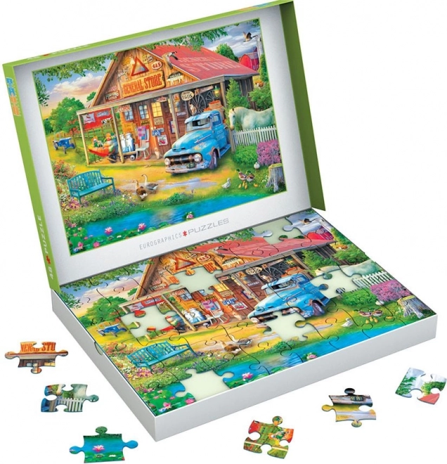 EUROGRAPHICS puzzle Connecting Pieces: falusi boltocska 48 darab