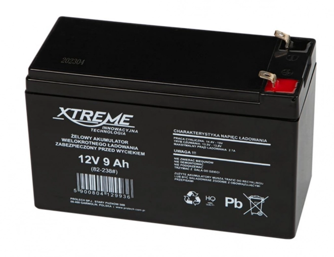 Xtreme zselés akkumulátor 12V 9Ah