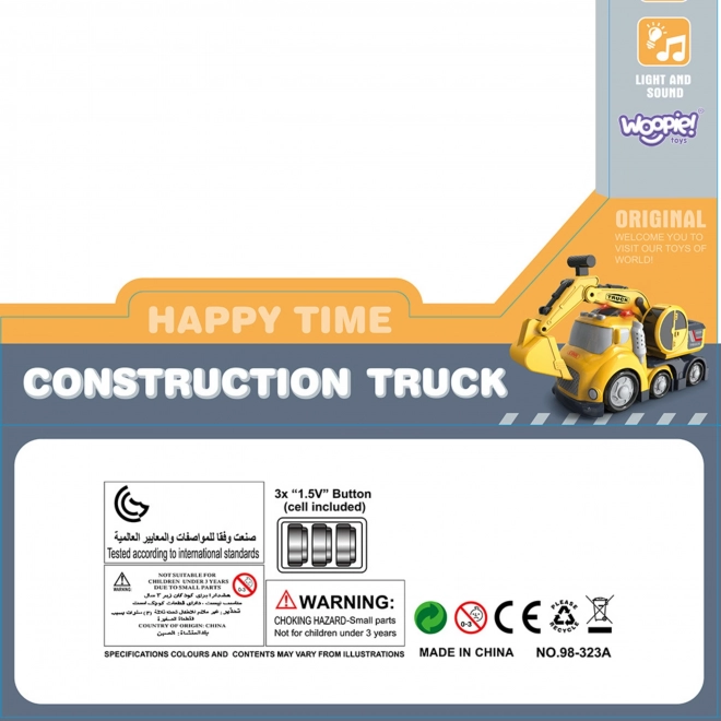 Kotrógép City Truck fény- és hanghatásokkal