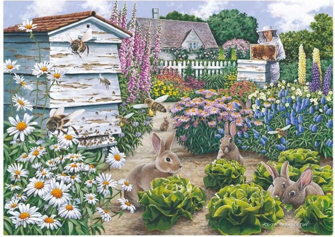 Édes nyuszik puzzle 500 darabbal
