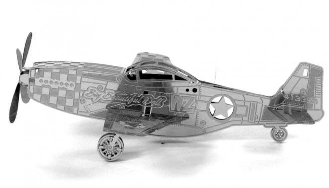 Mustang P-51 Fém 3D Puzzle