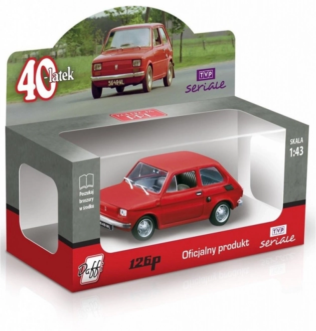 Történelmi Autómodell FIAT 126p Negyvenes
