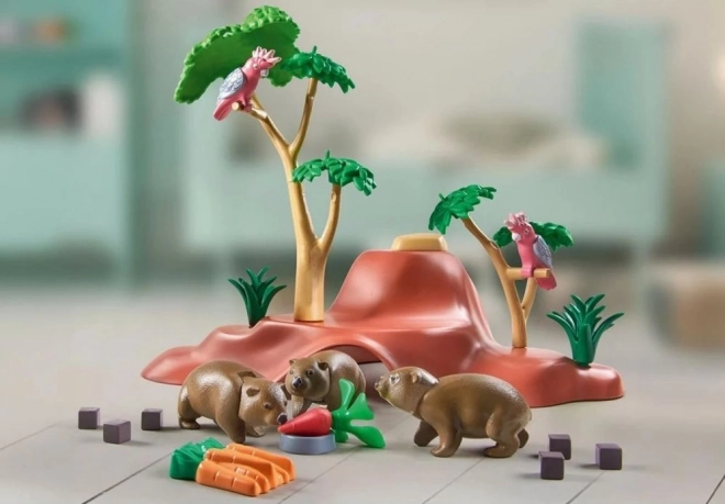 Szentély Wombatoknak - Wiltopia Playmobil készlet