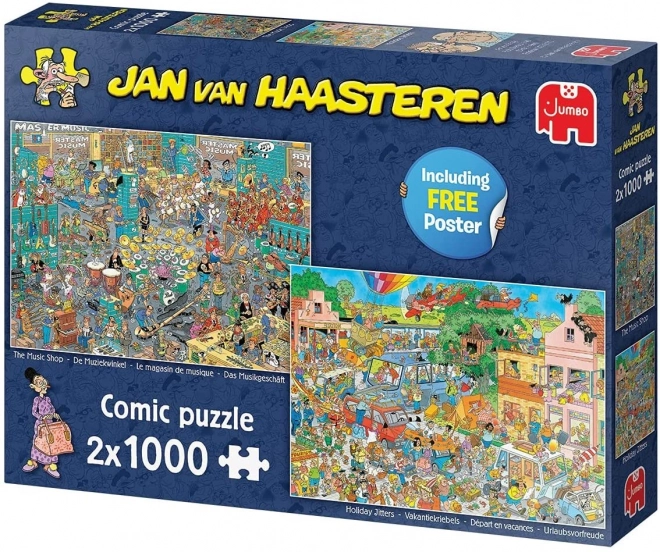 Jumbo puzzle Jan van Haasteren - Zenei Áruház és Nyaralási Idegesség