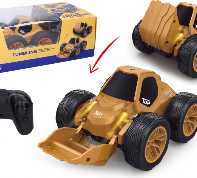 RC buldózer billenő platóval, távirányítós 20 cm