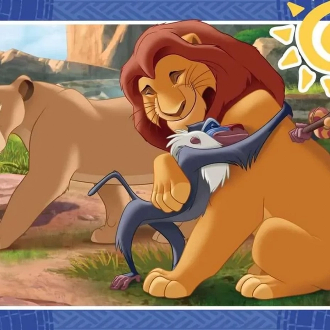 RAVENSBURGER puzzle Disney: Az oroszlánkirály 4×42 darab