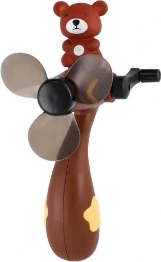 Maci mintás műanyag kézi ventilátor