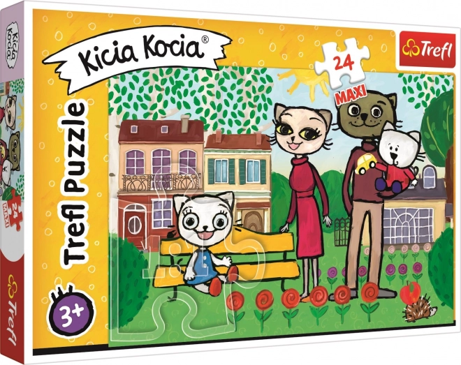 Trefl maxi 24 darabos puzzle Kicia Kocia