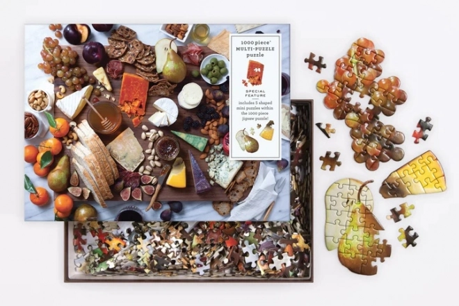 Sajtok kóstolótál puzzle 1000 darabos