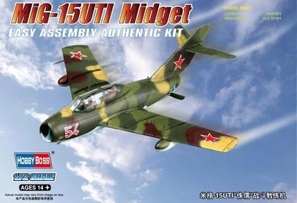 Mig-15uti midget műanyag Model szett