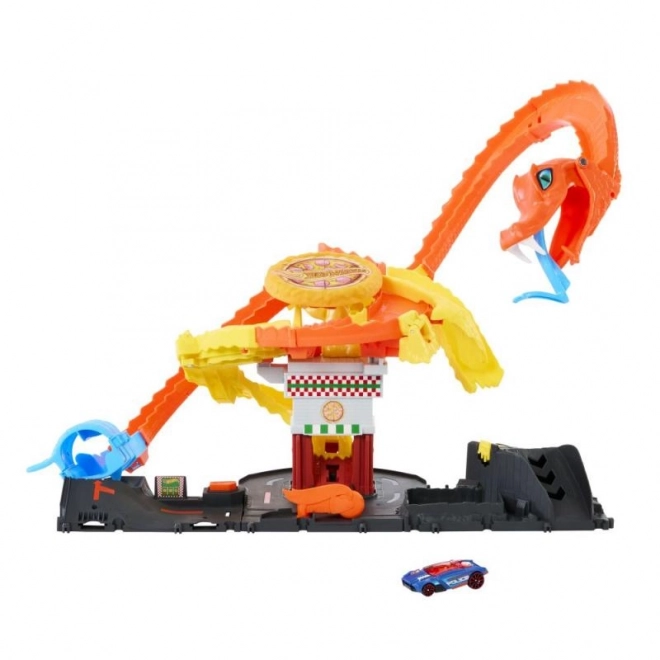 Hot Wheels City támadó kobra a pizzériánál