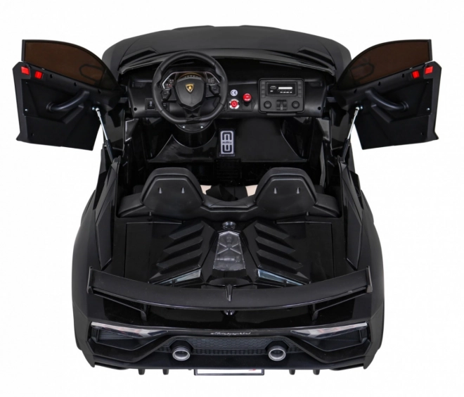Lamborghini SVJ DRIFT pro 2 gyerekek fekete + Drift funkció + távirányító + MP3 LED + lassú indítás