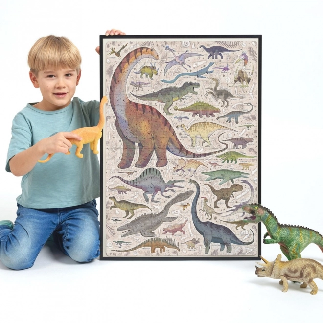 Dinoszauruszos Puzzlove Puzzle 200 Darabos