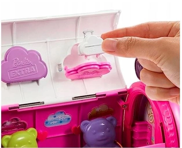 Rózsaszín Barbie Extra Fly Minis Repcsipilóta Babával