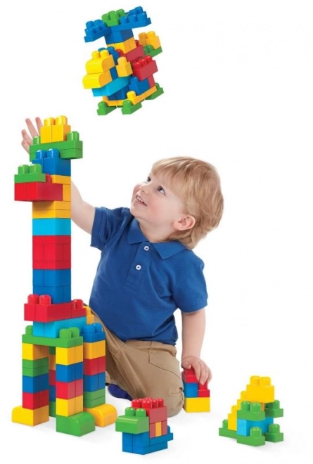 Mega Bloks nagy kockás zsák - kék