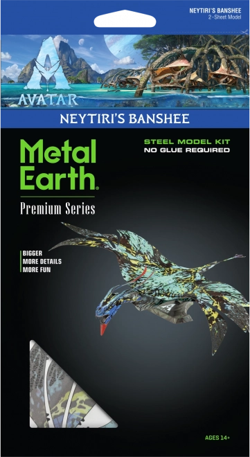 3D fém puzzle prémium sorozat: Avatar Neytiri banshee-je