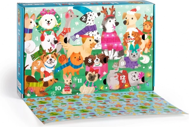 Karácsony előtti visszaszámláló Puzzle készlet 12 db